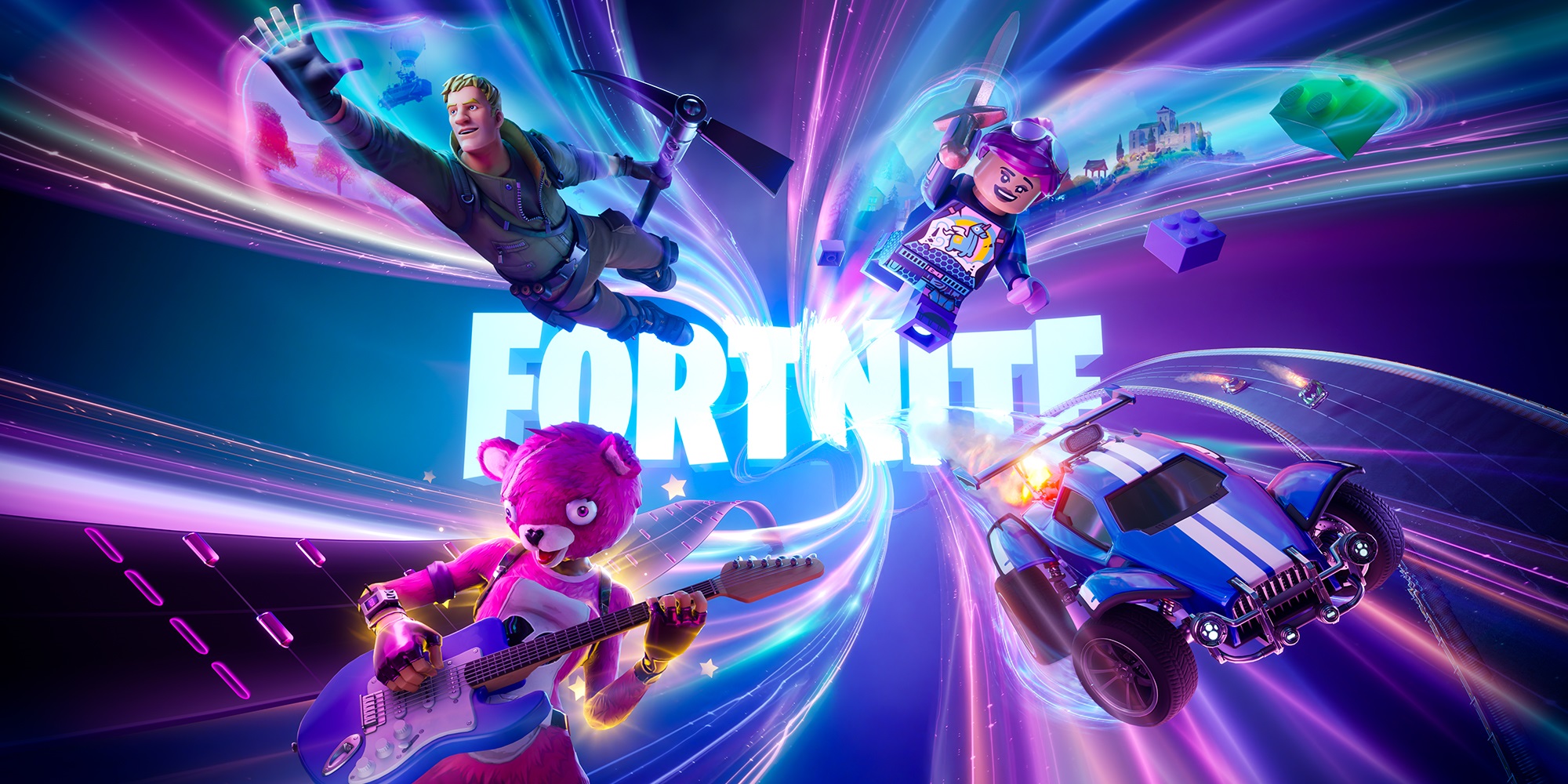 Fortnite loading screen.